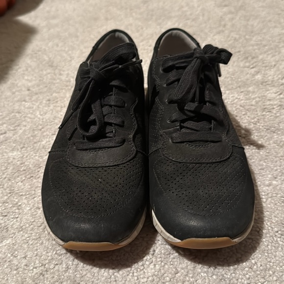 Womens Shoes Size 38 (8) Dansko Brand High Arch Black Leather white outsole - Picture 3 of 8